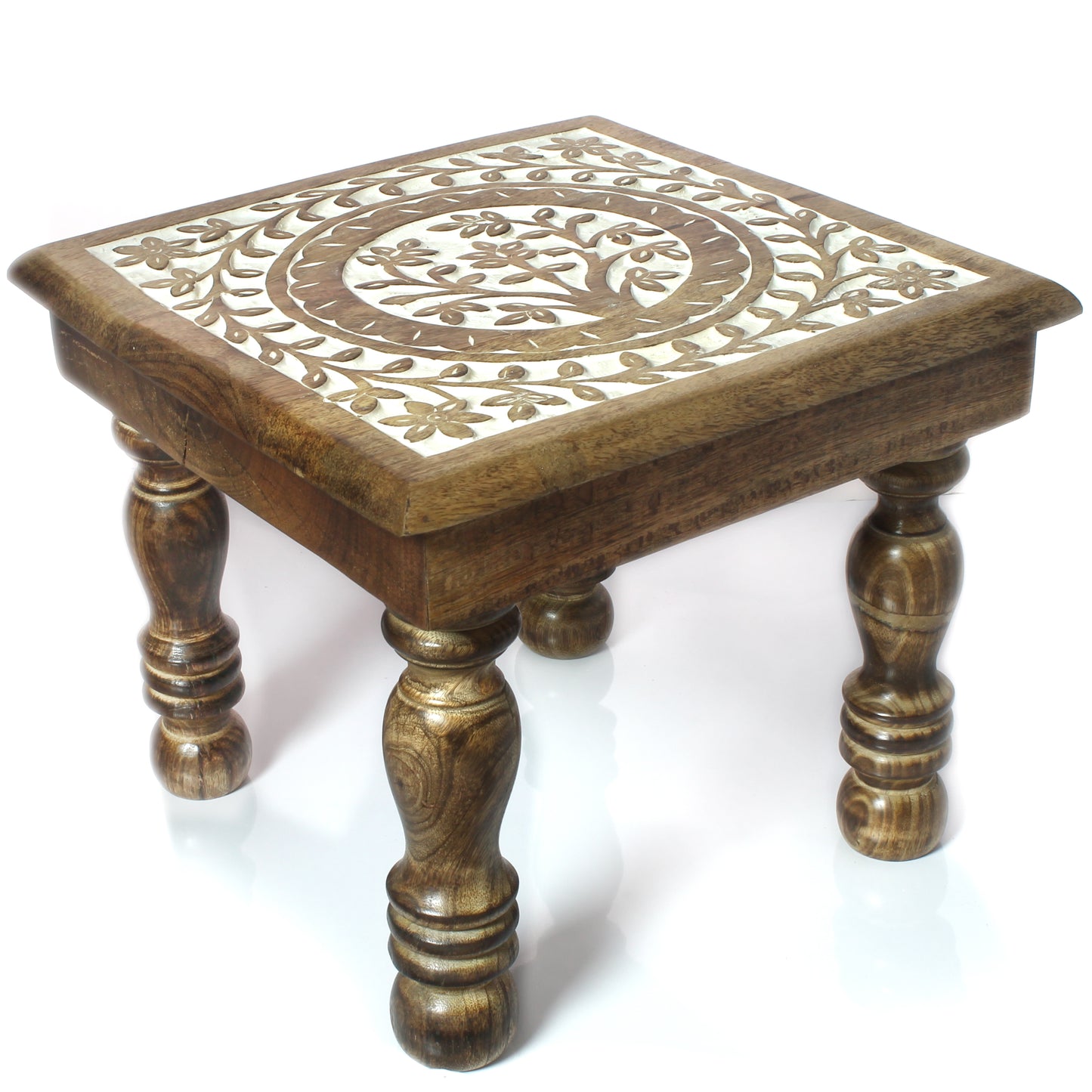 SAVON Wooden Step Stool Small Footstool footrest Table