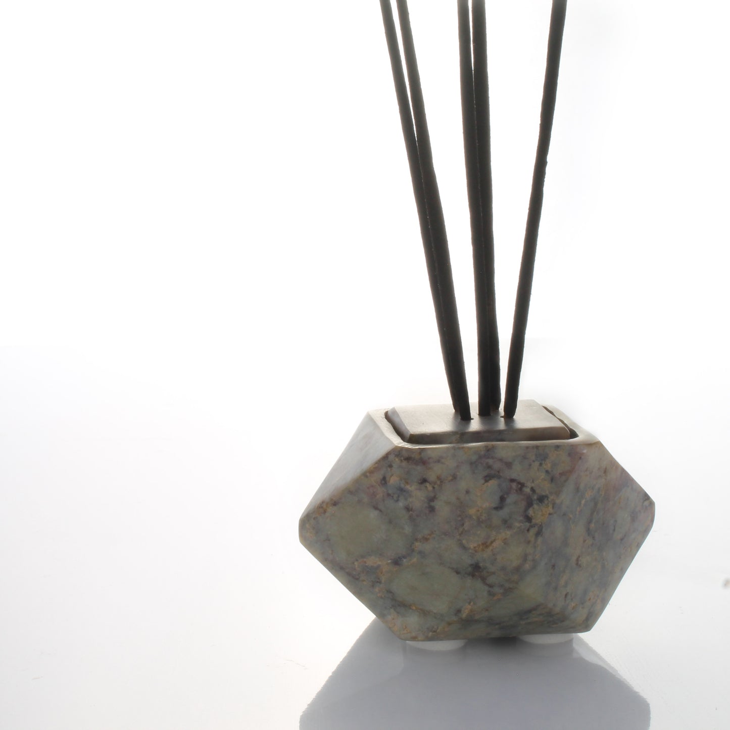 SAVON Stone Incense Stick Holder Burner Candle Stand Palo Santo Modern Minimalist Geometric Art Deco