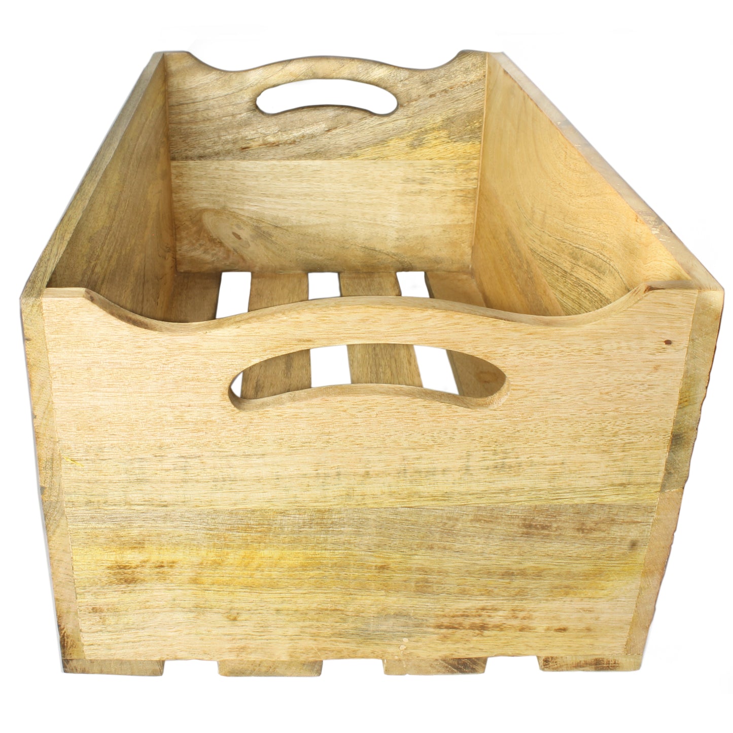 SAVON Rustic Wooden Storage Crate Organizer Large White