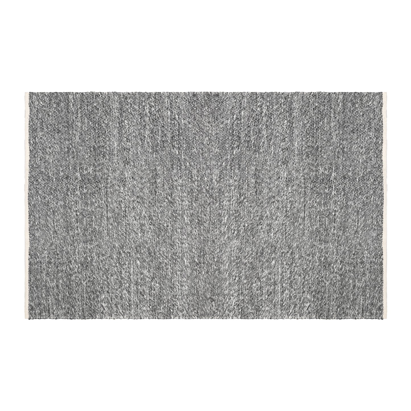 Hand Woven Wool Area Rug Woven Solid Gray 1240