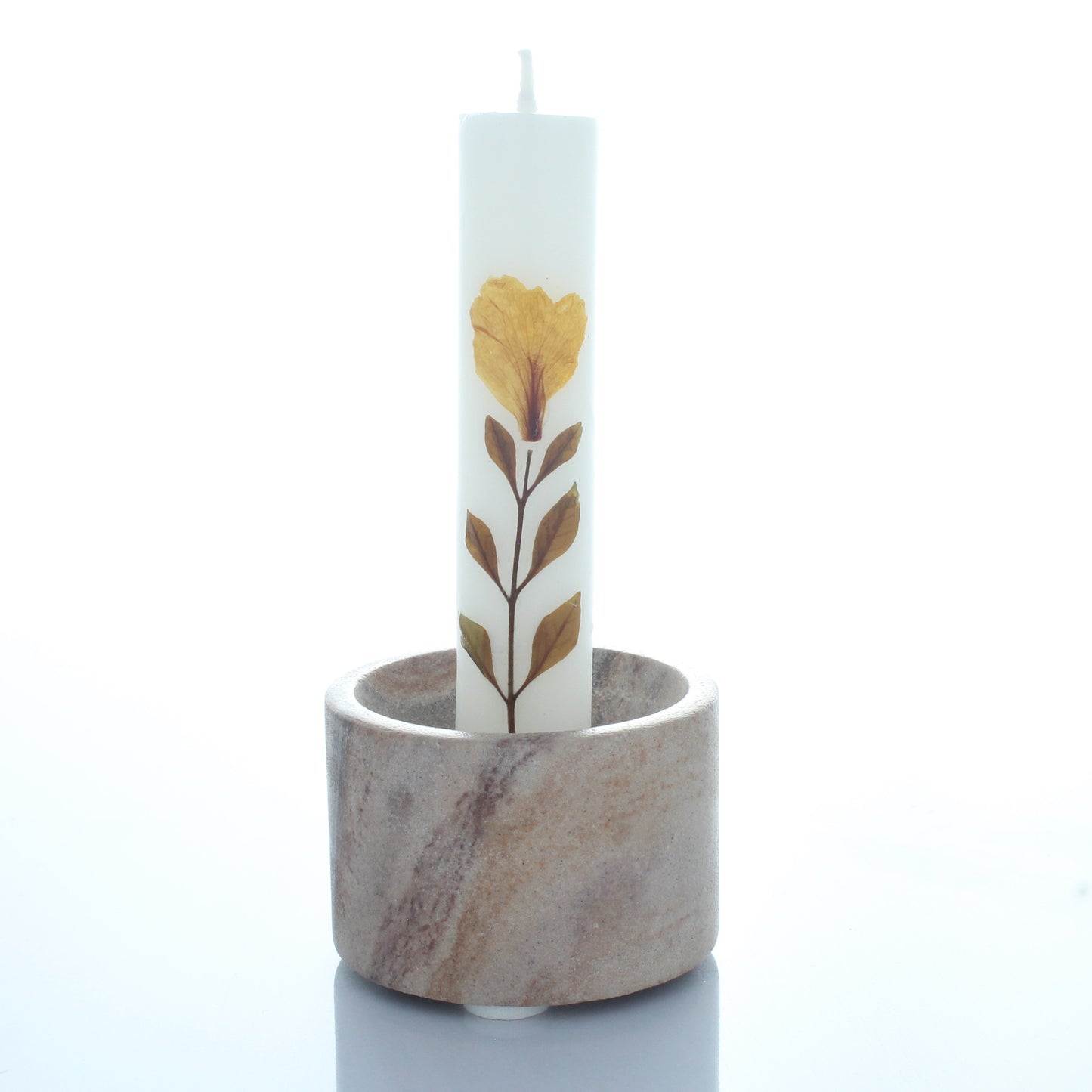 SAVON Stone Incense Stick Holder Burner Candle Stand Round Modern Minimalist Geometric Art Deco