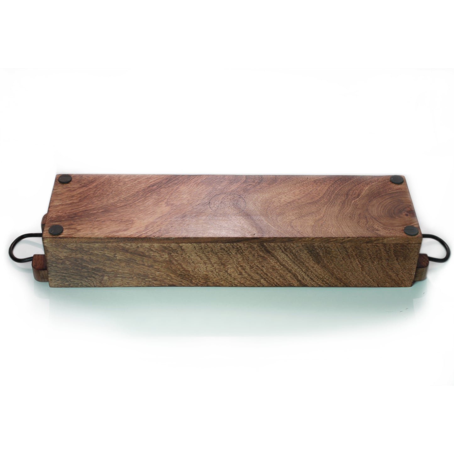 Serving Tray Wood for Wine Bar Whiskey Rectangular Indoor Planter Centerpiece