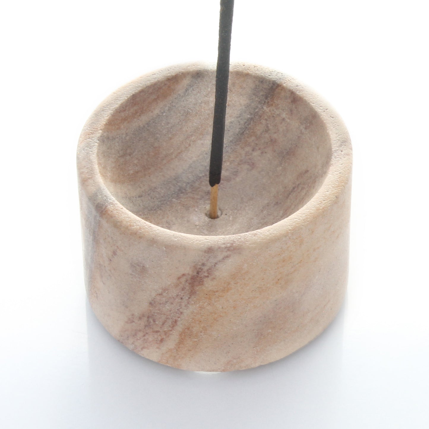 SAVON Stone Incense Stick Holder Burner Candle Stand Round Modern Minimalist Geometric Art Deco